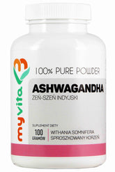 Ashwagandha Ginseng - Indisk Ginseng 3000mg 100g MYVITA
